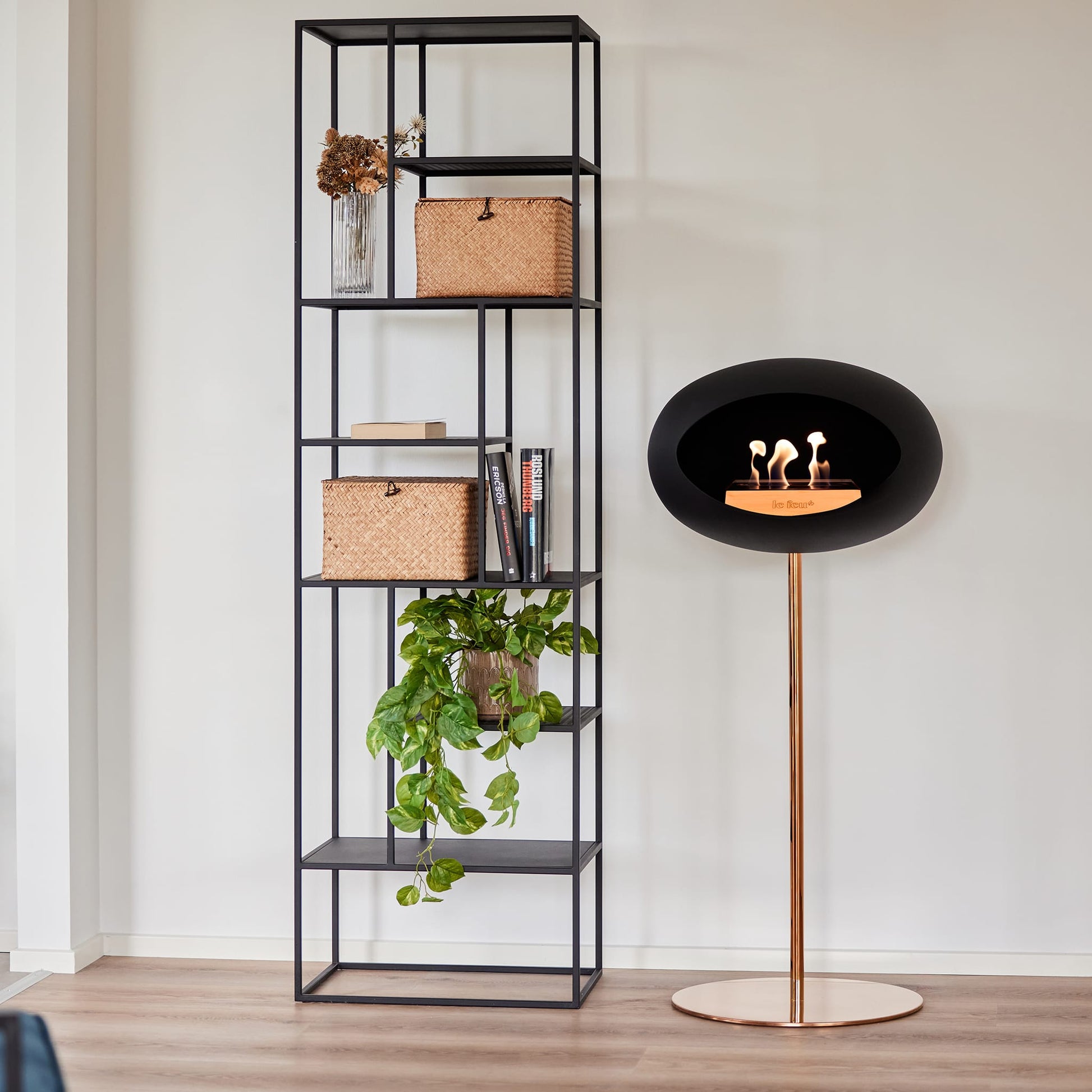 Le Feu Steel High Dome <br>Black Fireplaces Nüline Distribution