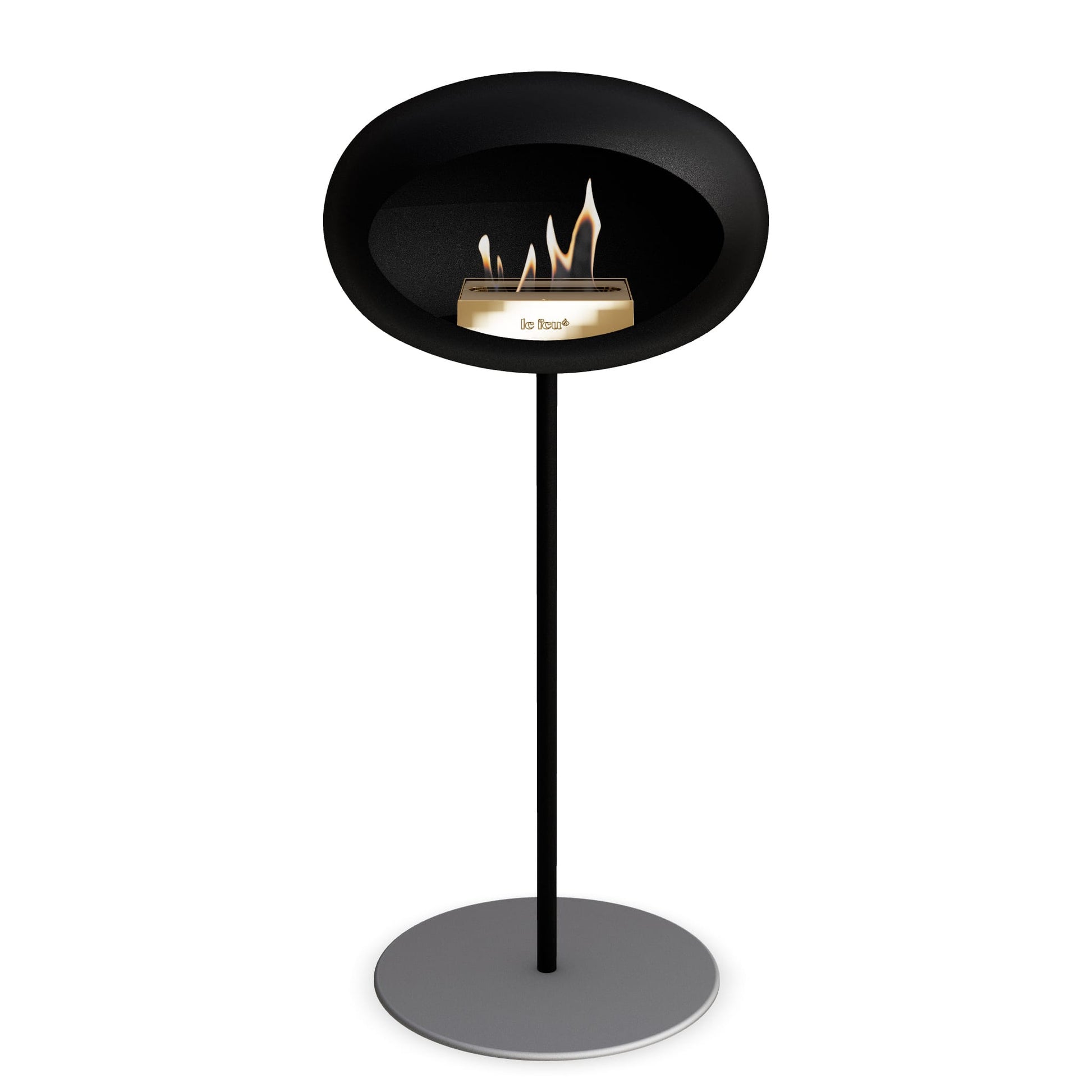 Le Feu Steel High Dome <br>Black Fireplaces Nüline Distribution ø2.5 cm black nickel rose gold burner