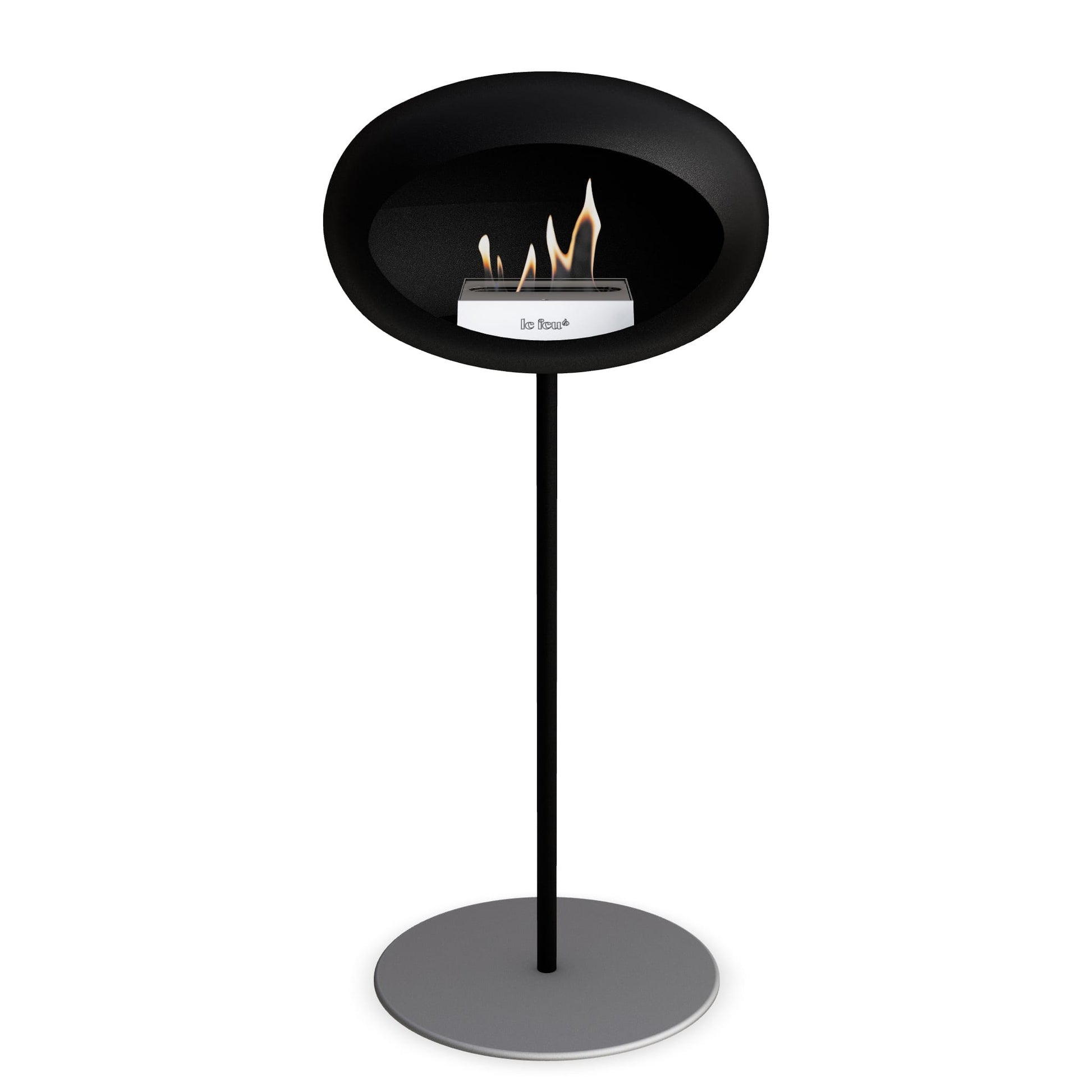 Le Feu Steel High Dome <br>Black Fireplaces Nüline Distribution ø2.5 cm black nickel steel burner