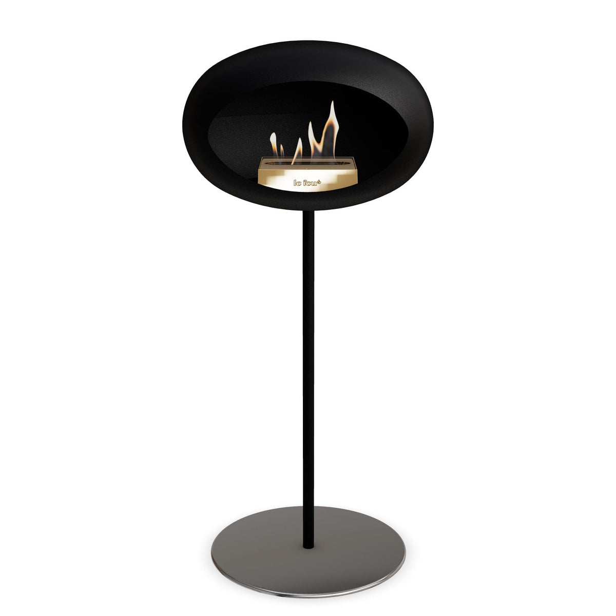 Le Feu Steel High Dome Black Fireplaces Nüline Distribution ø2.5 cm black polished steel rose gold burner