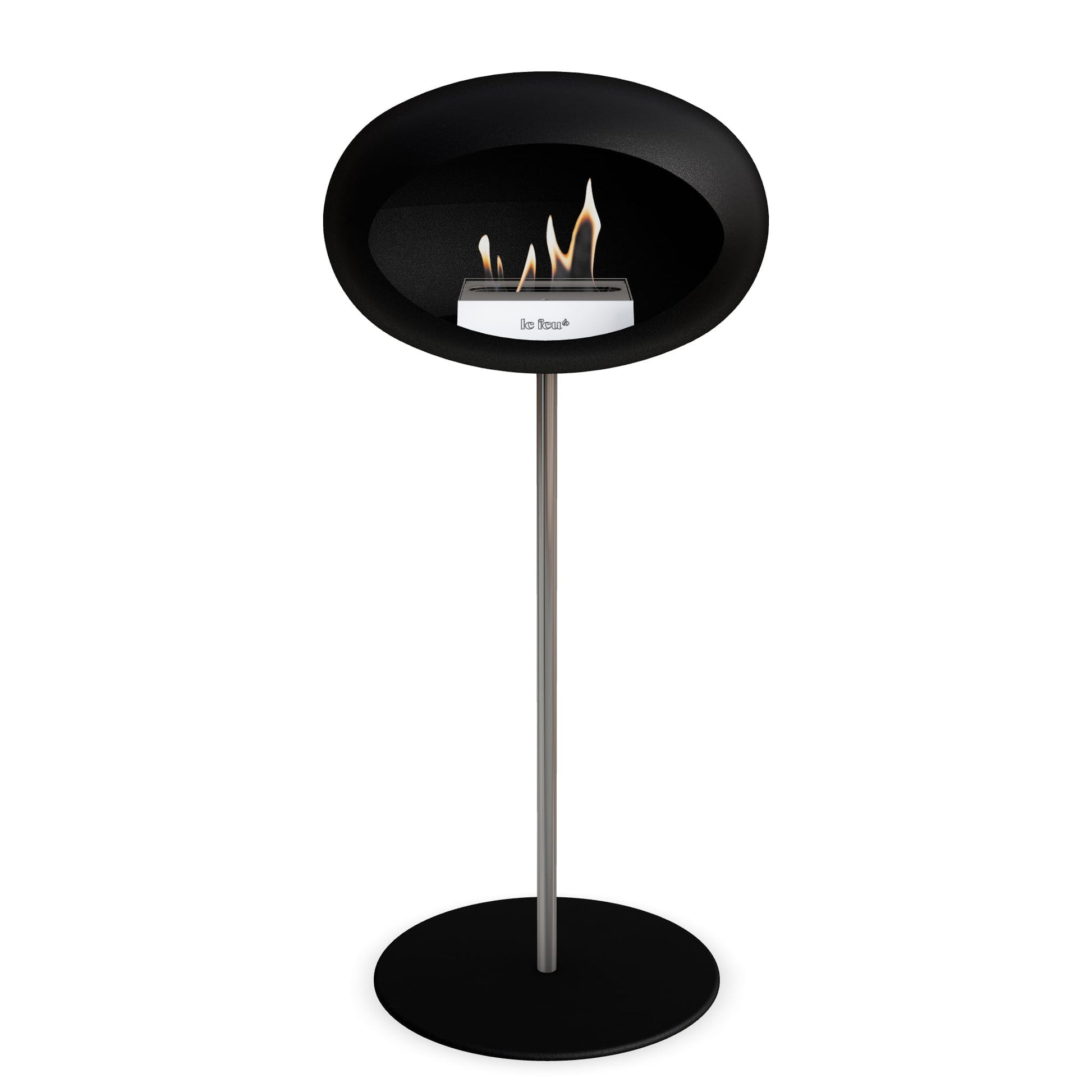 Le Feu Steel High Dome <br>Black Fireplaces Nüline Distribution ø2.5 cm polished steel black steel burner