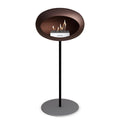 Le Feu Steel High Dome <br>Mocca Fireplaces Nüline Distribution ø2.5 cm black nickel steel burner