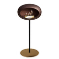 Le Feu Steel High Dome <br>Mocca Fireplaces Nüline Distribution ø2.5 cm black rose gold rose gold burner