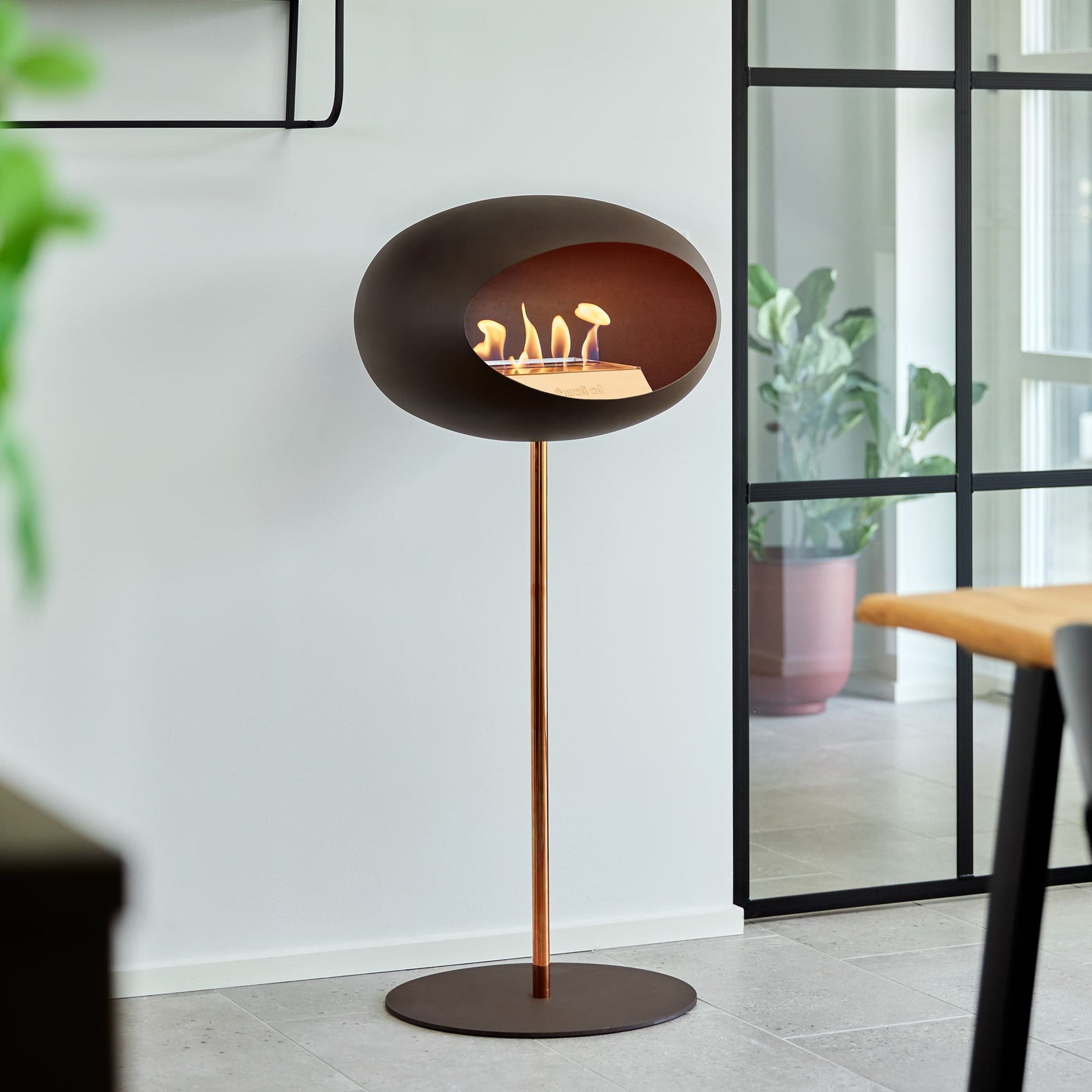 Le Feu Steel High Dome <br>Mocca Fireplaces Nüline Distribution