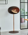 Le Feu Steel High Dome Mocca Fireplaces Nüline Distribution