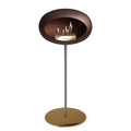Le Feu Steel High Dome <br>Mocca Fireplaces Nüline Distribution ø2.5 cm polished steel rose gold rose gold burner