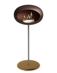 Le Feu Steel High Dome Mocca Fireplaces Nüline Distribution ø2.5 cm polished steel rose gold rose gold burner