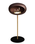 Le Feu Steel High Dome Mocca Fireplaces Nüline Distribution ø2.5 cm rose gold black rose gold burner