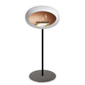 Le Feu Steel High Dome <br>White Fireplaces Nüline Distribution ø2.5 cm black polished steel rose gold burner