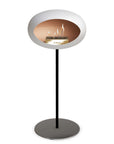 Le Feu Steel High Dome White Fireplaces Nüline Distribution ø2.5 cm black polished steel rose gold burner