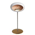 Le Feu Steel High Dome <br>White Fireplaces Nüline Distribution ø2.5 cm polished steel rose gold rose gold burner