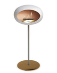 Le Feu Steel High Dome White Fireplaces Nüline Distribution ø2.5 cm polished steel rose gold rose gold burner
