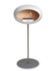 Le Feu Steel High Dome White Fireplaces Nüline Distribution ø2.5 cm polished steel nickel steel burner