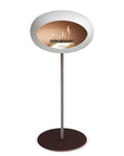 Le Feu Steel High Dome White Fireplaces Nüline Distribution ø2.5 cm polished steel mocca rose gold burner