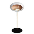Le Feu Steel High Dome <br>White Fireplaces Nüline Distribution ø2.5 cm rose gold black rose gold burner