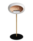 Le Feu Steel High Dome White Fireplaces Nüline Distribution ø2.5 cm rose gold black steel burner