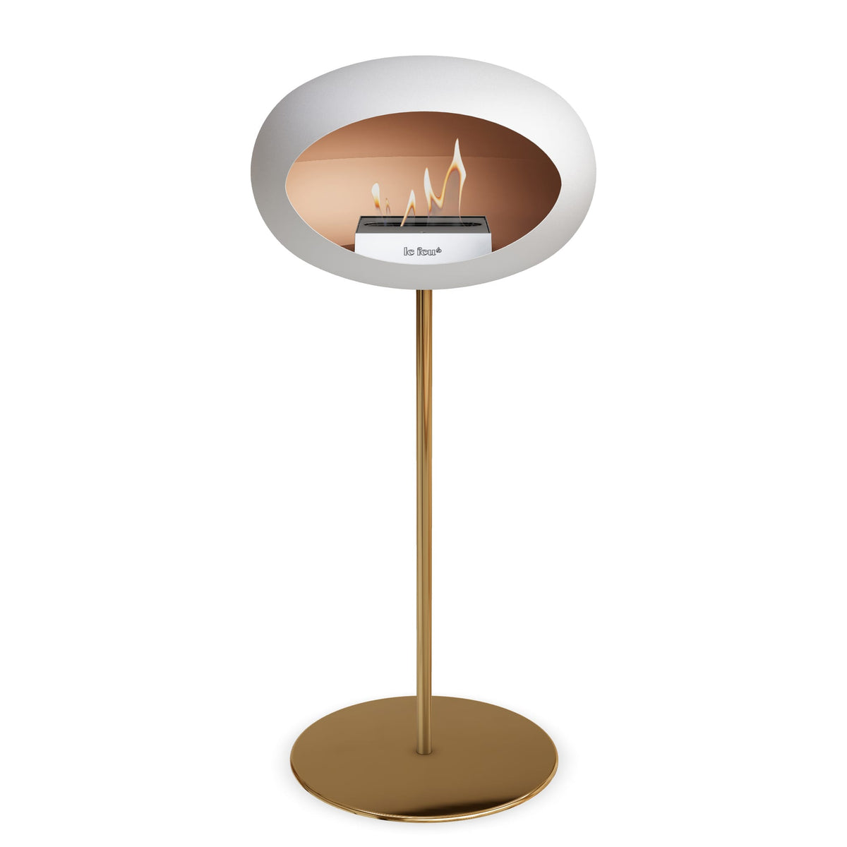 Le Feu Steel High Dome White
