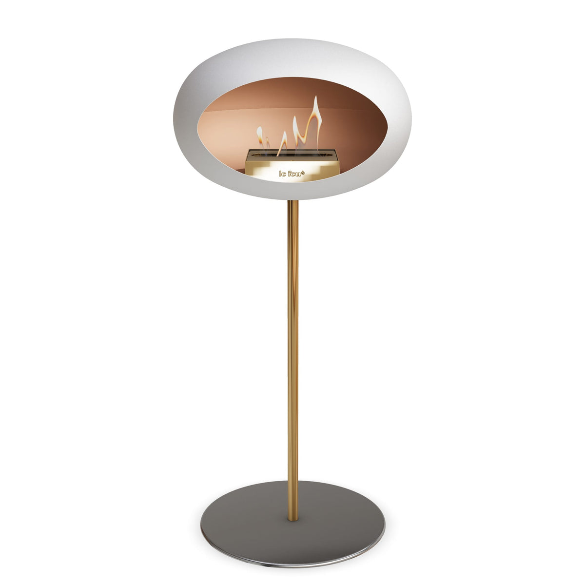 Le Feu Steel High Dome White