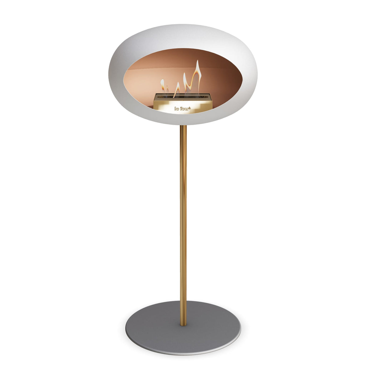 Le Feu Steel High Dome White