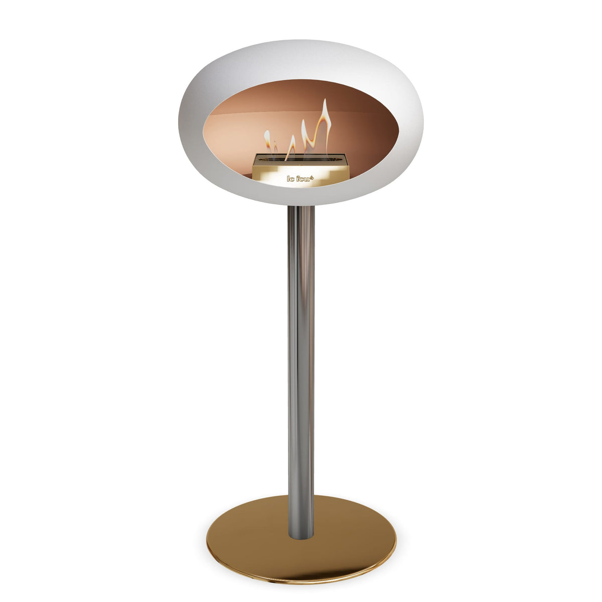 Le Feu Steel High Dome White