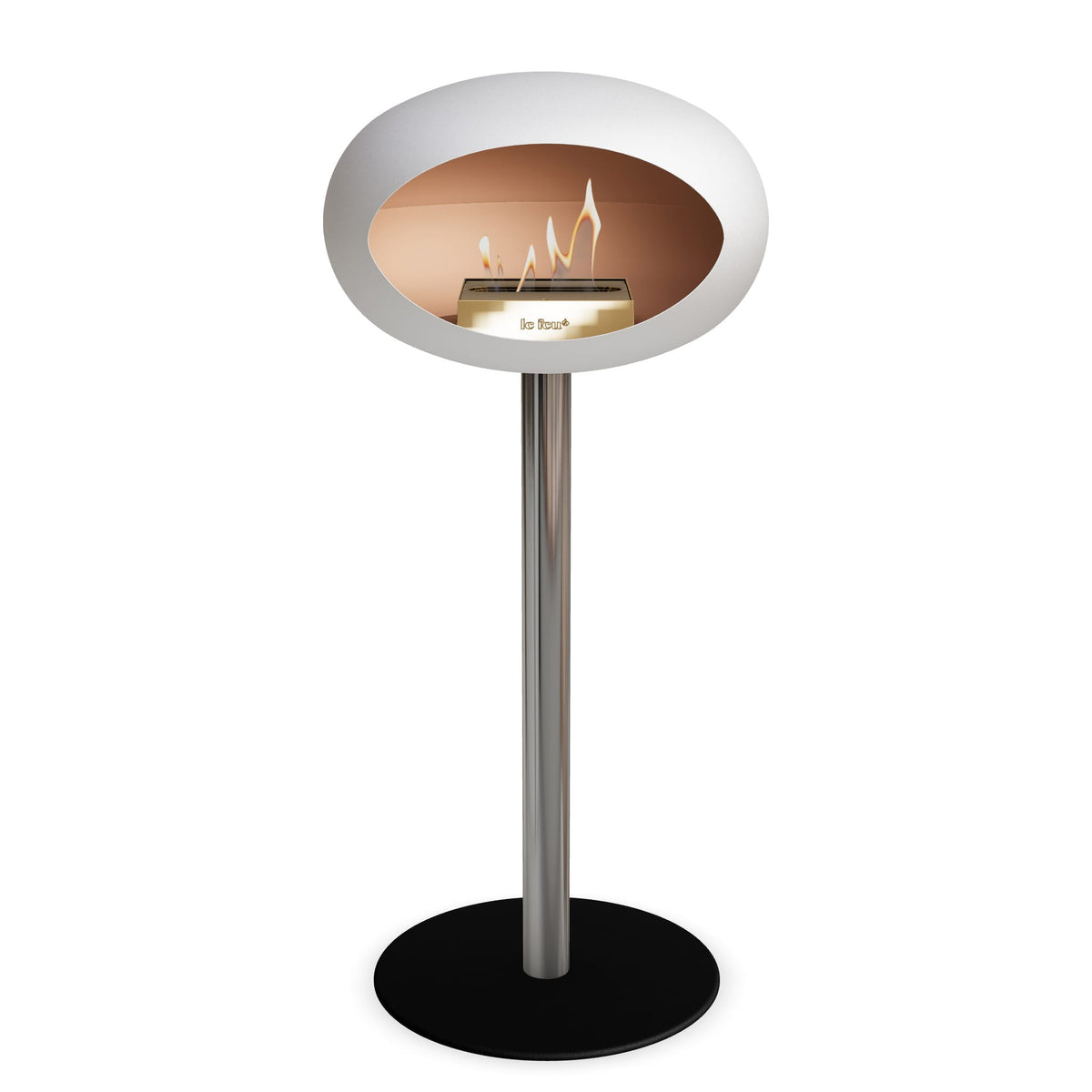 Le Feu Steel High Dome White