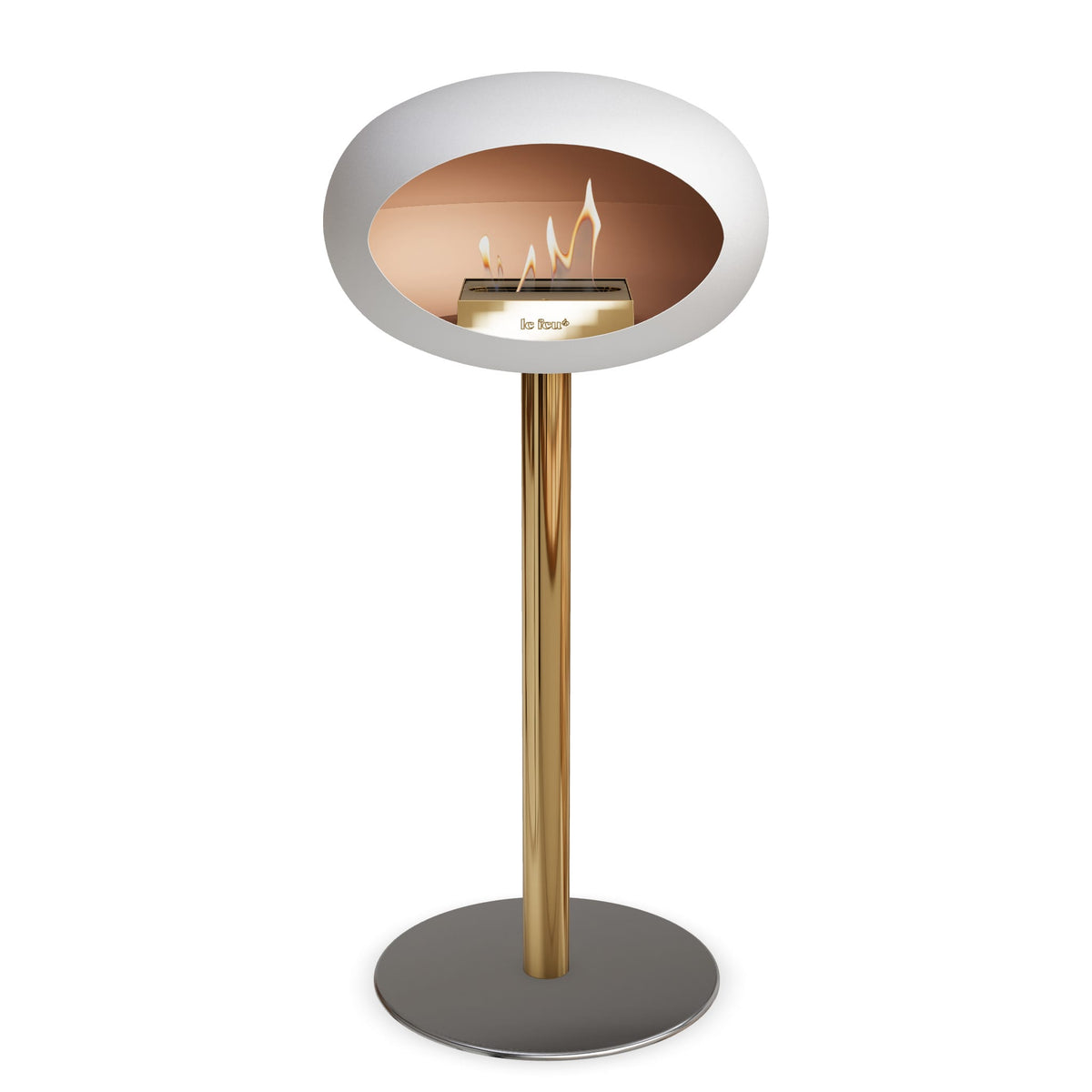Le Feu Steel High Dome White