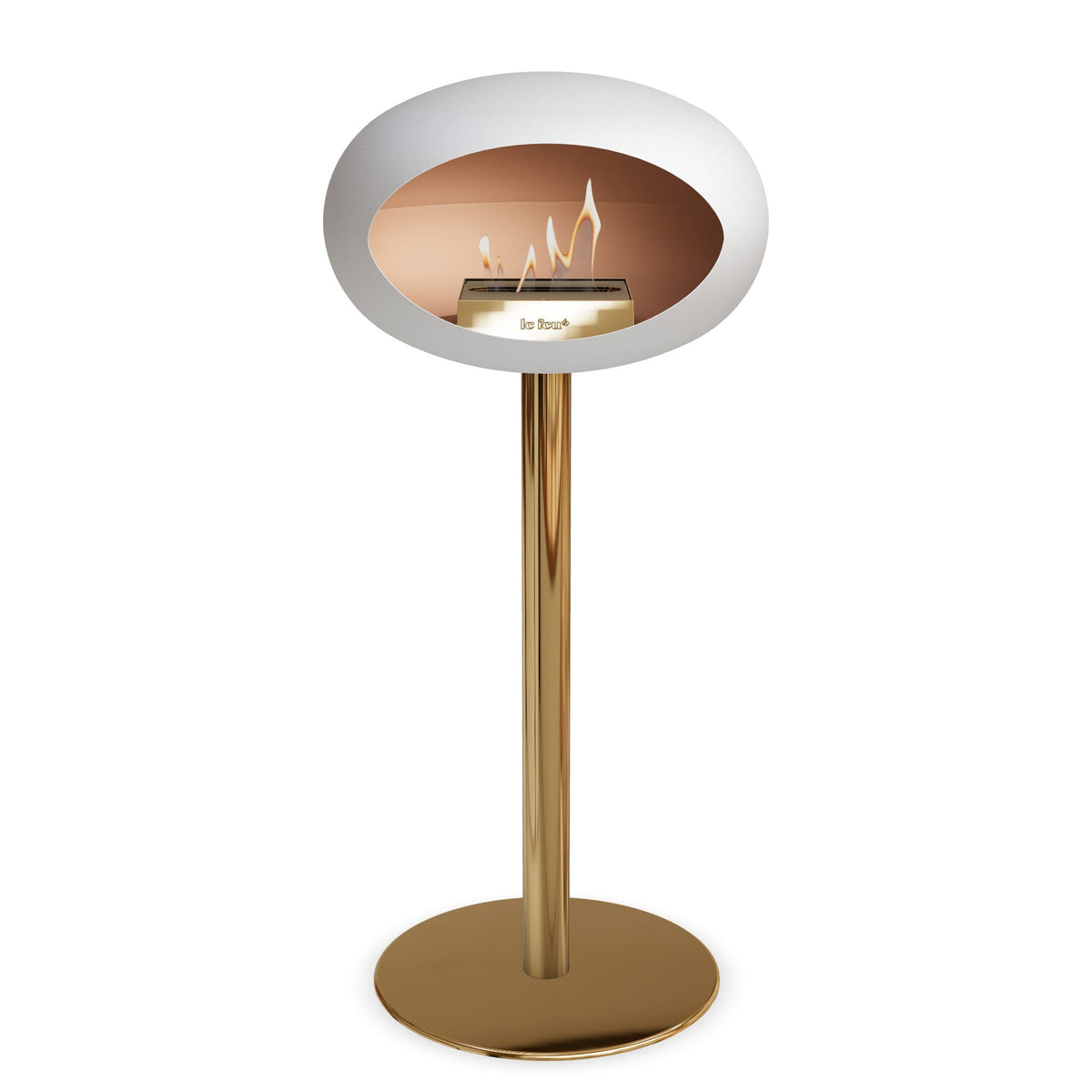 Le Feu Steel High Dome White