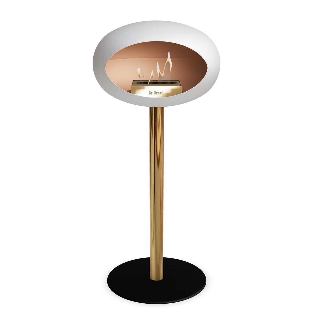 Le Feu Steel High Dome White