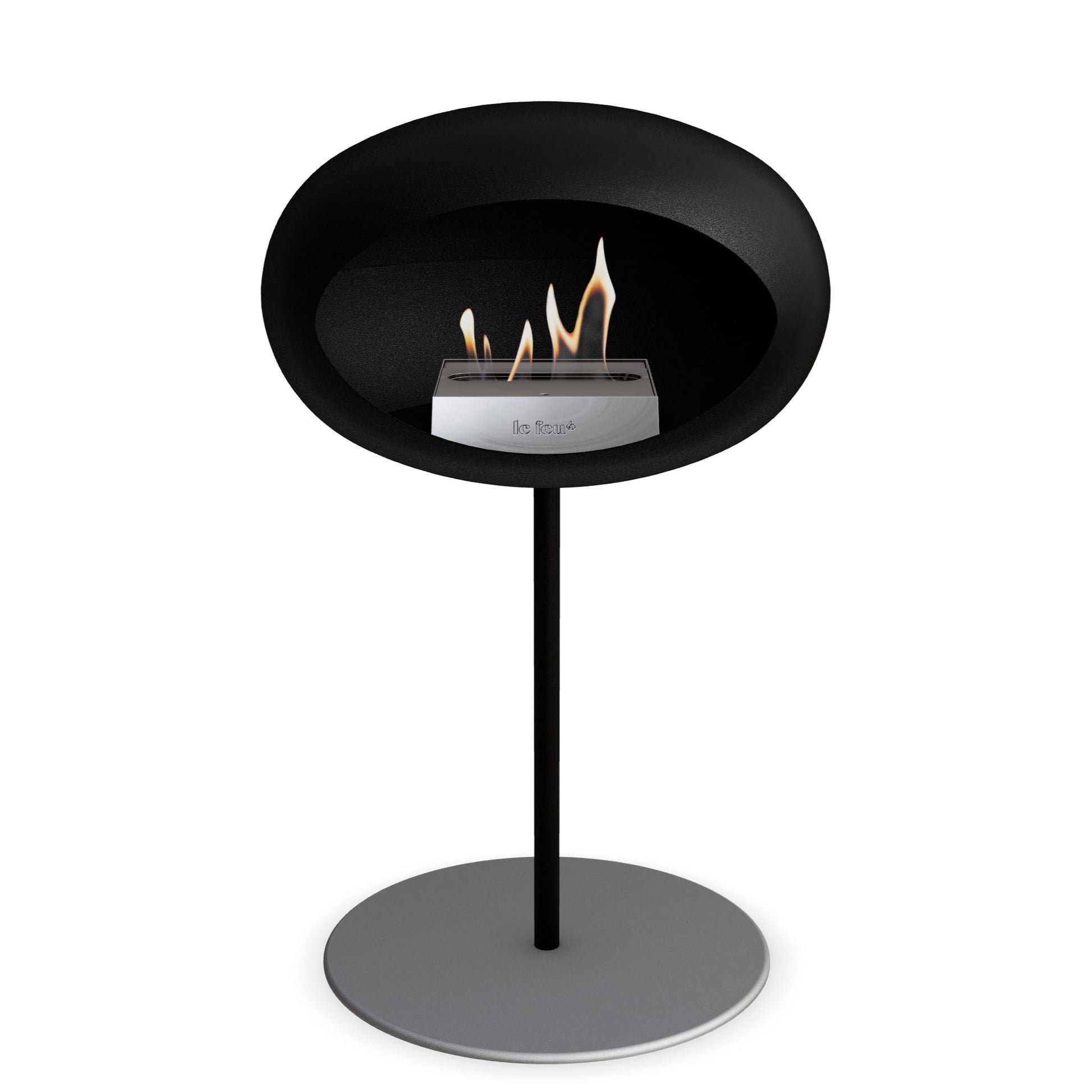 Le Feu Steel Low Dome <br>Black Fireplaces Nüline Distribution ø2.5 cm black nickel steel burner