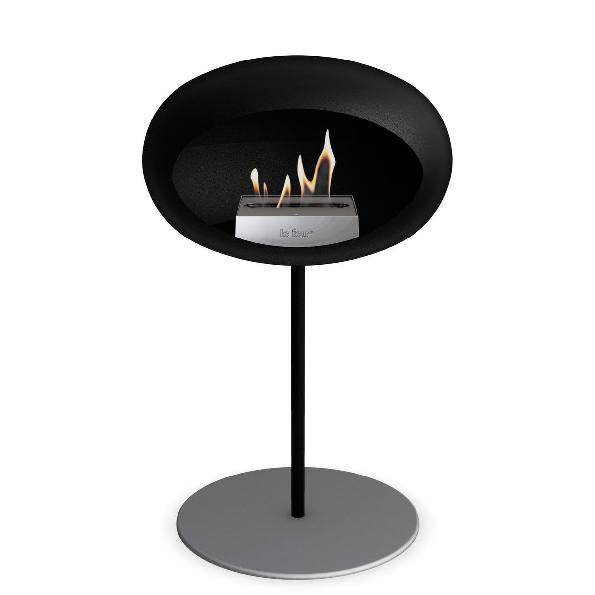 Le Feu Steel Low Dome Black Fireplaces Nüline Distribution ø2.5 cm black nickel steel burner