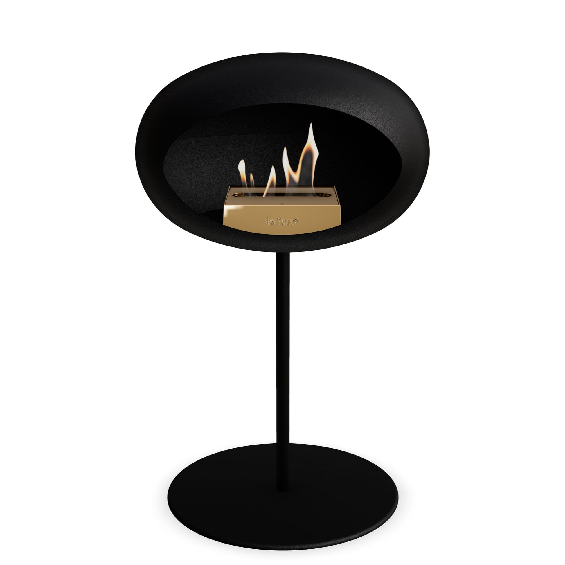 Le Feu Steel Low Dome <br>Black Fireplaces Nüline Distribution ø2.5 cm black black rose gold burner