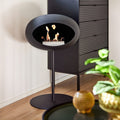 Le Feu Steel Low Dome <br>Black Fireplaces Nüline Distribution