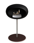 Le Feu Steel Low Dome Black Fireplaces Nüline Distribution ø2.5 cm polished steel mocca steel burner