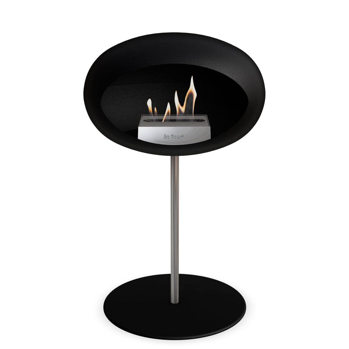 Le Feu Steel Low Dome Black Fireplaces Nüline Distribution ø2.5 cm polished steel black steel burner
