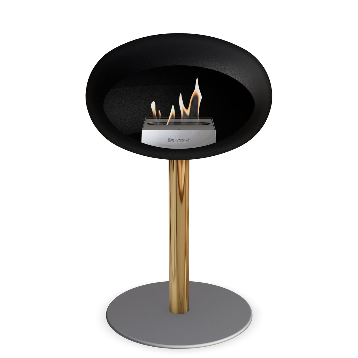 Le Feu Steel Low Dôme Noir
