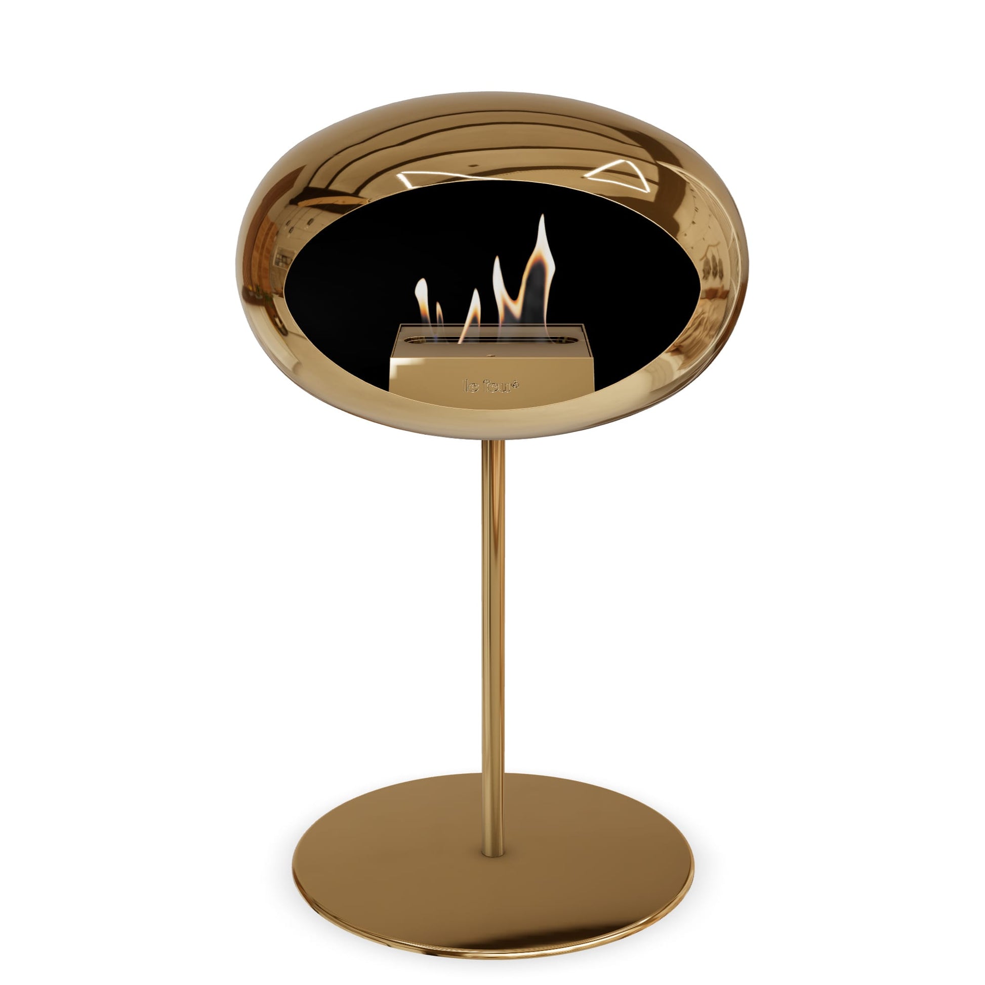 Le Feu Steel Low Dome <br>Chromed Rose Gold Fireplaces Nüline Distribution ø2.5 cm rose gold rose gold rose gold burner