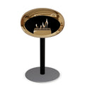 Le Feu Steel Low Dome <br>Chromed Rose Gold Fireplaces Nüline Distribution ø6 cm black nickel rose gold burner