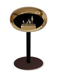 Le Feu Steel Low Dome Chromed Rose Gold Fireplaces Nüline Distribution ø6 cm black mocca rose gold burner