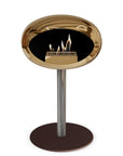 Le Feu Steel Low Dome Chromed Rose Gold Fireplaces Nüline Distribution ø6 cm polished steel mocca rose gold burner
