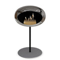 Le Feu Steel Low Dome <br>Chromed Silver Fireplaces Nüline Distribution ø2.5 cm black nickel steel burner