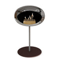 Le Feu Steel Low Dome <br>Chromed Silver Fireplaces Nüline Distribution ø2.5 cm polished steel mocca steel burner