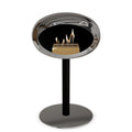 Le Feu Steel Low Dome <br>Chromed Silver Fireplaces Nüline Distribution ø6 cm black polished steel steel burner