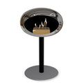Le Feu Steel Low Dome <br>Chromed Silver Fireplaces Nüline Distribution ø6 cm black nickel steel burner