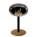 Le Feu Steel Low Dome <br>Chromed Silver Fireplaces Nüline Distribution ø6 cm black rose gold steel burner