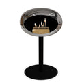 Le Feu Steel Low Dome <br>Chromed Silver Fireplaces Nüline Distribution ø6 cm black black steel burner