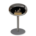 Le Feu Steel Low Dome <br>Chromed Silver Fireplaces Nüline Distribution ø6 cm polished steel nickel steel burner