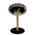 Le Feu Steel Low Dome <br>Chromed Silver Fireplaces Nüline Distribution ø6 cm rose gold black steel burner