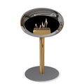 Le Feu Steel Low Dome <br>Chromed Silver Fireplaces Nüline Distribution ø6 cm rose gold nickel steel burner