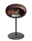 Le Feu Steel Low Dome Mocca Fireplaces Nüline Distribution ø2.5 cm black polished steel steel burner