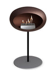 Le Feu Steel Low Dome Mocca Fireplaces Nüline Distribution ø2.5 cm black nickel steel burner